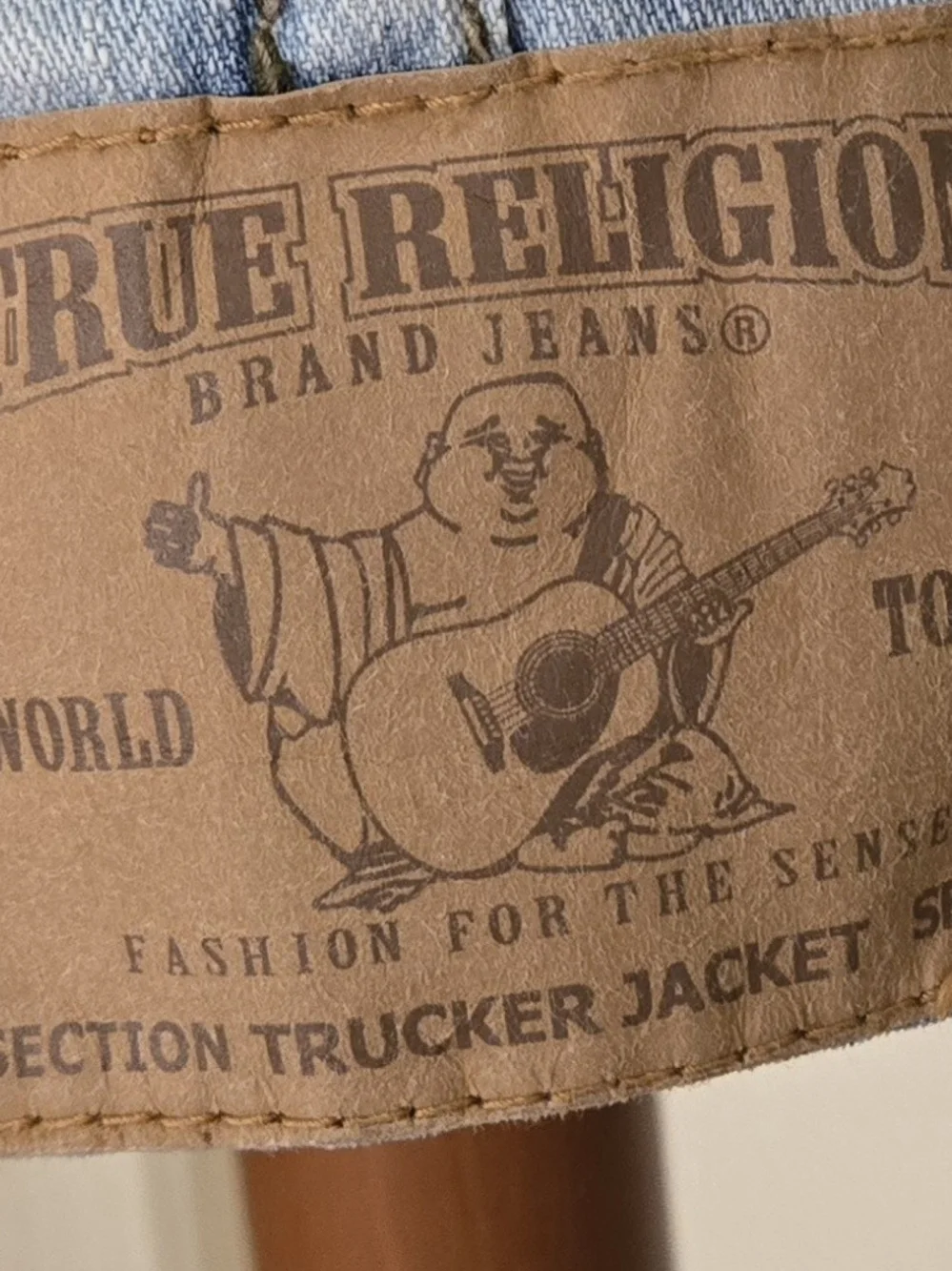 True Religion Denim Jacket Trucker Acid-Wash Size M Measurements in Description